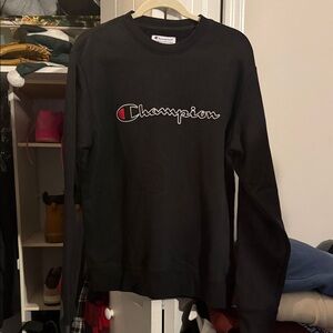 Champion Black Crewneck Sweatshirt